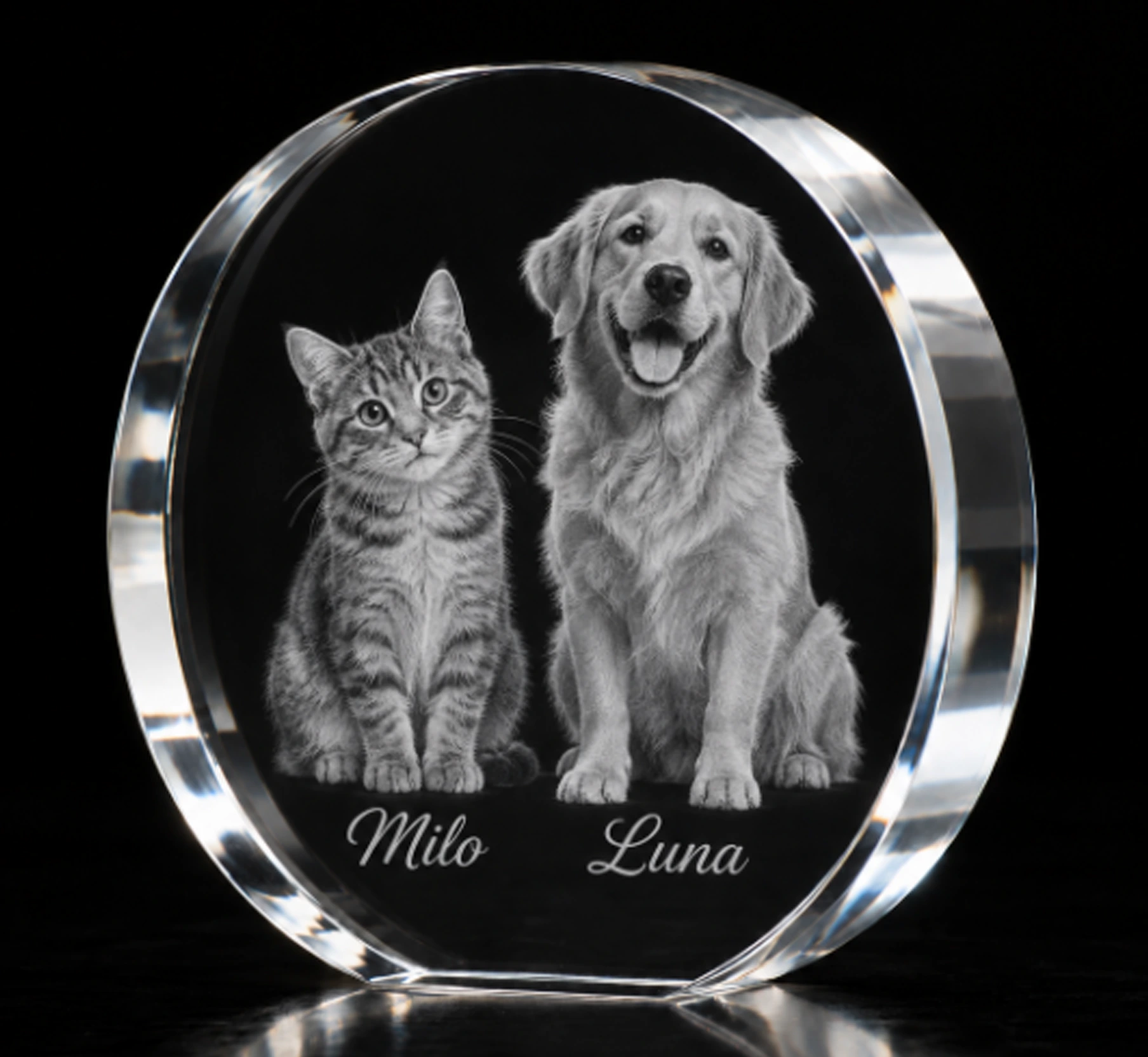 Rond en cristal – 100x100x30